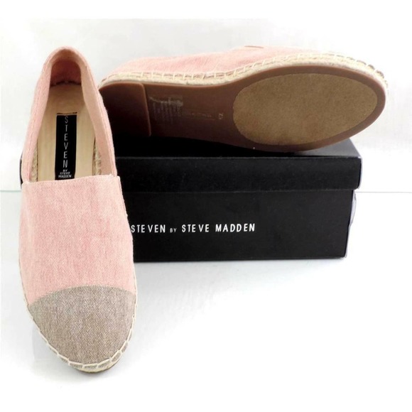 Women's Shoes Steven by Steve Madden Cecile Flat Espadrille Pink Multi Size 7.5